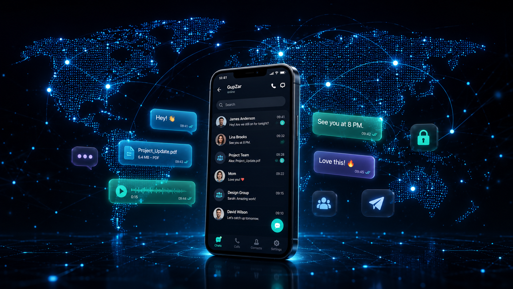 Simple chats that stay fast and private